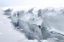 The beautiful sculpted ice shelfâ?¦ the edge of Antarctica